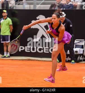 Madison Keys der USA spielen im Tennis-Finale der Frauen, gegen Serena Williams im Foro Italico, Rom, Italien. 15. Mai 2016. Stockfoto