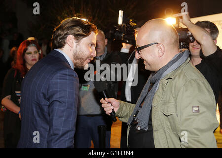 Cannes, Frankreich. 14. Mai 2016. Daniel Brühl Teilnahme an deutschen Filmen Rezeption während des 69. Cannes Film Festival in Villa Rothschild am 14. Mai 2016 in Cannes, Frankreich. | Nutzung weltweit © Dpa/Alamy Live-Nachrichten Stockfoto