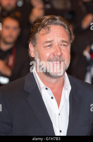 Cannes, Frankreich. 15. Mai 2016. Russell Crowe Schauspieler die netten Jungs. Premiere 69 Th Cannes Film-Festival Cannes, Frankreich-Diw89564 die netten Jungs. Premiere 69 Th Cannes Film Festival Credit: Allstar Bild Bibliothek/Alamy Live-Nachrichten Stockfoto