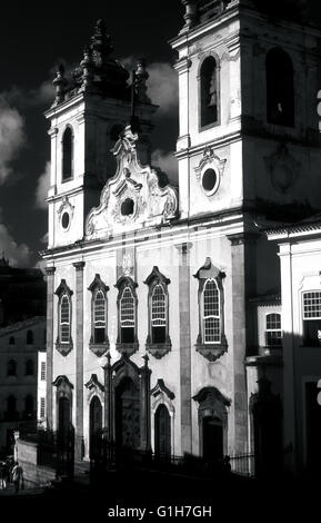 Igreja de Nosa Senhora Rosario Dos Pretos Pelourinho Salvador de Bahia Brasilien Stockfoto