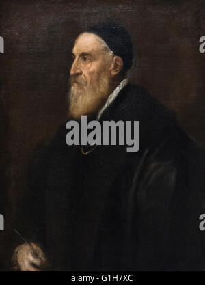 Tizian - Tiziano Vecellio (ca. 1488/90-1576), Self Portrait, im Alter von rund 75, ca. 1562. Stockfoto