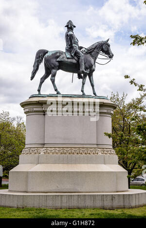 Leutnant General Winfield Scott Equestrian Statue, Scott Circle, Washington DC Stockfoto