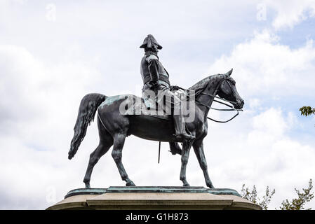 Leutnant General Winfield Scott Equestrian Statue, Scott Circle, Washington DC Stockfoto