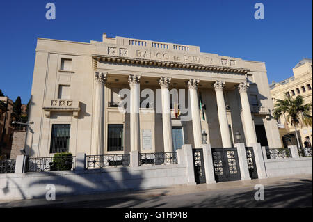 Bank von Spanien Malaga Spanien Stockfoto