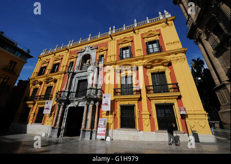 Bischofsresidenz in Malaga Zentrum Stockfoto