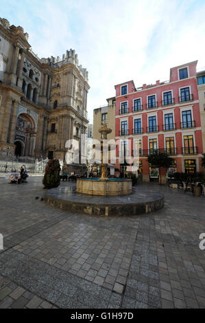 Square, Inful Residenz, Malaga Zentrum Stockfoto