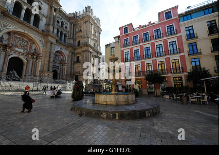 Square, Inful Residenz, Malaga Zentrum Stockfoto