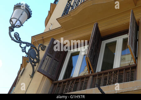 Windows, Wohnung, Malaga Stockfoto