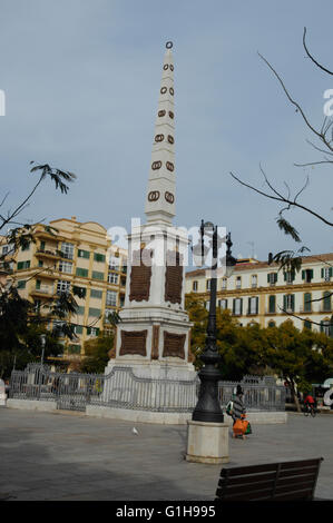 Merced Platz, Plaza De La Merced, Malaga Stockfoto