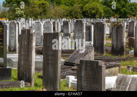 Grabsteine auf dem jüdischen Friedhof London UK Stockfoto