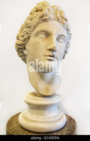 Statue des Apollo. Kopie des Zeitalters des römischen Reiches, Museum im Forum Romanum, Rom, Italien Stockfoto