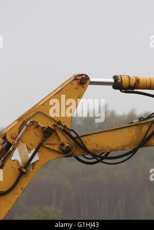 Unter dem Motto Konstruktionsdetail aus einem Bagger. Stockfoto