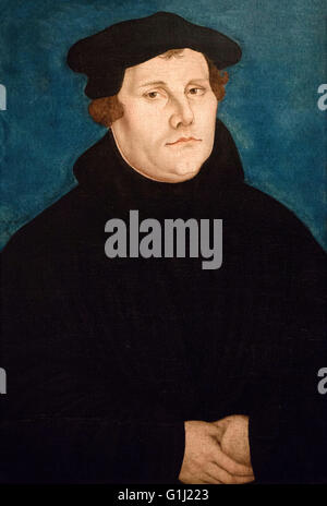 Lucas Cranach der ältere (1472-1553), Martin Luther (1483-1546), Wittenberg 1529. Stockfoto