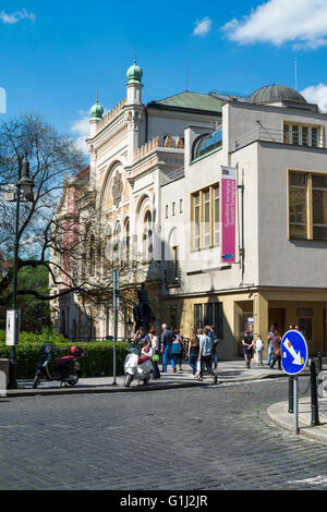 Spanische Synagoge, Altstadt, Jüdisches Viertel Josefov, Prag, Tschechische Republik Stockfoto