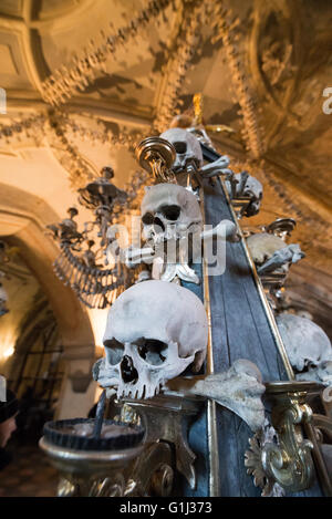 Innen Ansicht der Friedhof Kirche, Kutna Hora, Tschechien, EU, Europa Stockfoto