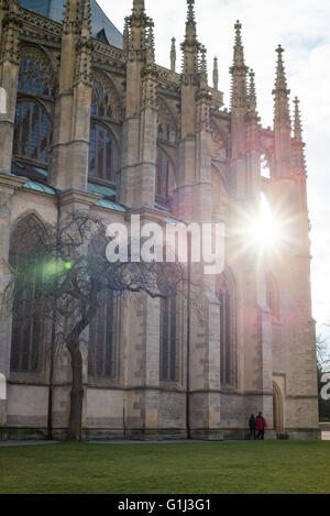 Kathedrale der Hl. Barbara und Nachbarschaft, Kutná Hora, Tschechische Republik, UNESCO, Stockfoto