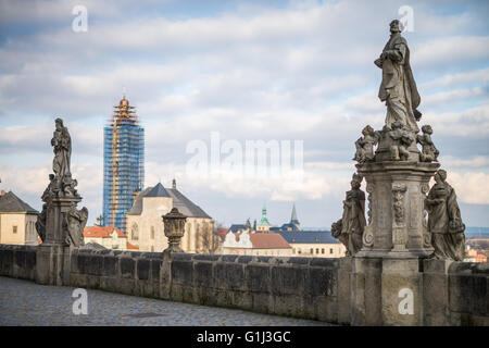 Kathedrale der Hl. Barbara und Nachbarschaft, Kutná Hora, Tschechische Republik, UNESCO, Stockfoto