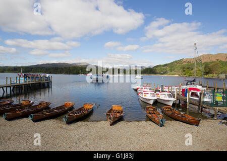 Lake Windermere, Cumbria, UK. 16. Mai 2016. Großbritannien Wetter. Sonnigen Morgen am Lake Windermere mit Wolken ab zu kommen. Waterhead am Nordende des Sees.1/2 Meile von Ambleside Credit: Gordon Shoosmith/Alamy Live News Stockfoto