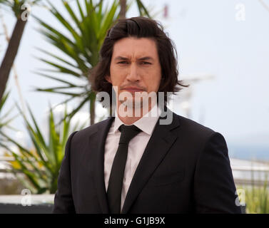 Cannes, Frankreich. 16. Mai 2016. Rufen Sie Schauspieler Adam Driver, bei dem Paterson Film Foto bei der 69. Filmfestspielen von Cannes Montag, 16. Mai 2016, Cannes, Frankreich. Bildnachweis: Doreen Kennedy/Alamy Live-Nachrichten Stockfoto