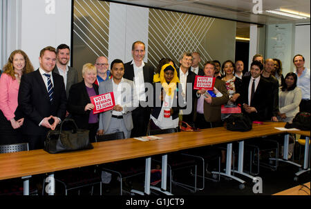 London, UK. 16. Mai 2016. Die Delegierten bei der SME4Labour Politik Roundtable-Veranstaltung bei der Labour Partei HQ Credit: Prixpics/Alamy Live News Stockfoto