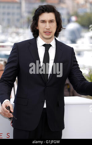 Adam Driver bei der "Paterson" Fototermin während der 69. Cannes Film-Festival am Palais des Festivals im 16. Mai 2015 | Nutzung weltweit/Picture alliance Stockfoto