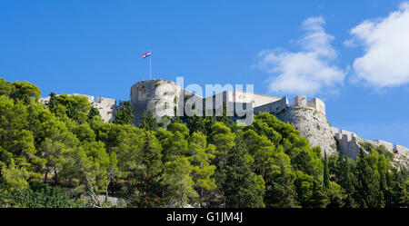 Alte Festung in Hvar, Kroatien, niedrigen Winkel Ansicht Stockfoto