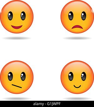 Satz von emoji Stock Vektor