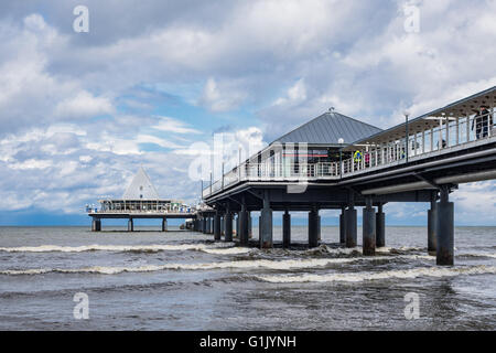 Die Seebrücke in Heringsdorf auf der Insel Usedom (Deutschland) Stockfoto