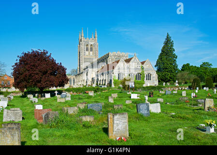 Holy Trinity Church- und Marienkapelle - im Dorf Long Melford, Suffolk, England UK Stockfoto