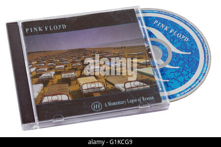 Pink Floyd A momentane Ablauf der Grund-CD Stockfoto