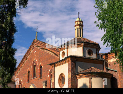 Basilika von Sant Eustorgio Mailand, Italien Stockfoto