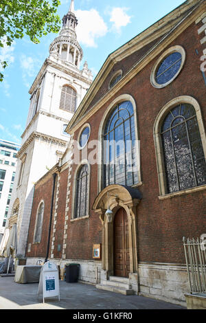 Pfarrkirche St. Mary-le-Bow Bow Kirchhof Cheapside London UK Stockfoto