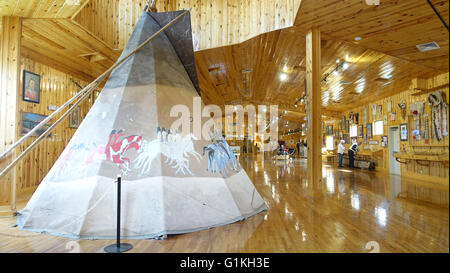 Besucherzentrum am Crazy Horse Memorial, Custer County, Black Hills, South Dakota, USA Stockfoto