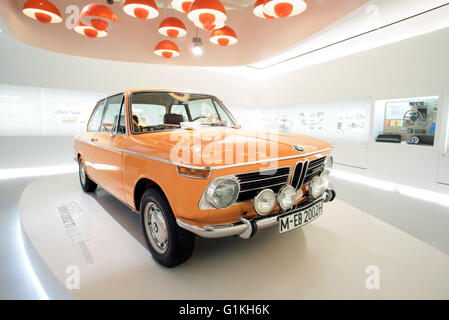 Autos und Motorräder aus der Sammlung des BMW Museums in München-Deutschland Stockfoto