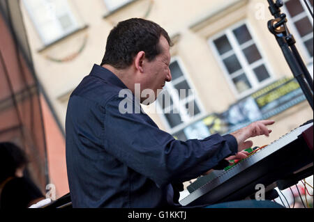 Jeff Lorber Fusion Gruppe auf dem Altstädter Ring in Warschau, Polen, Warschau, Jazz Na Starowce Serie. Stockfoto