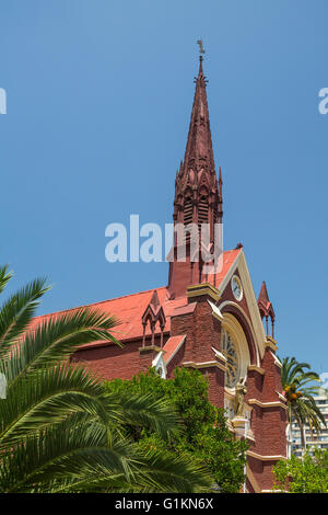 Kirche Iglesia San Francisco de Borja außen in Santiago, Chile, Südamerika. Stockfoto