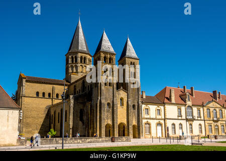 Paray le Monial. Basilika des Heiligen Herzens. Ein Wallfahrtsort am Fluss Bourbince. Saône et Loire. Frankreich Stockfoto