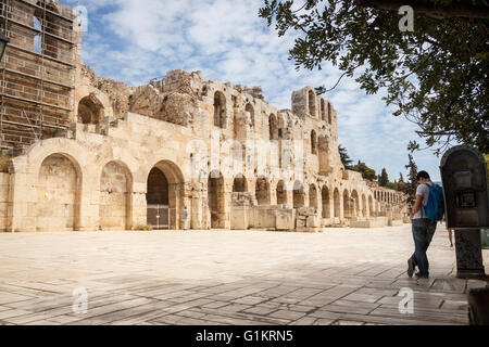 Das Odeon des Herodes Atticus. Athen, Zentrum von Athen. Griechenland Stockfoto