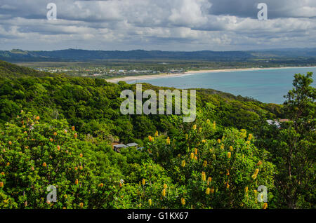 Paradies der Surfer Byron Bay. Stockfoto