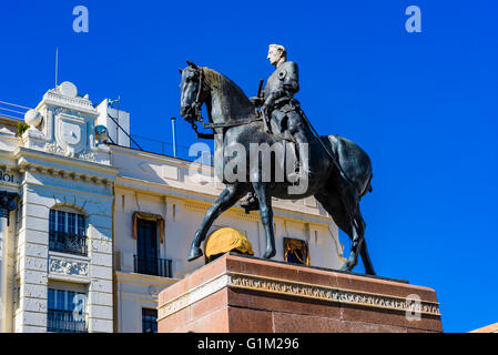 Das Denkmal für den großen Kapitän ist ein Werk gewidmet Gonzalo Fernández de Córdoba "Der große Kapitän" in Córdoba Stockfoto