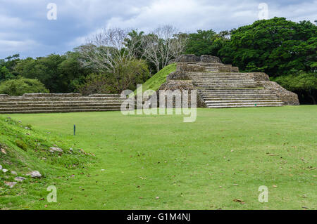 Tempel des grünen Buches genannt auch Tempel A1.  Historische Stätte Altun Ha.  Belize District, Belize Stockfoto