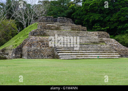 Tempel des grünen Buches genannt auch Tempel A1.  Historische Stätte Altun Ha.  Belize District, Belize Stockfoto