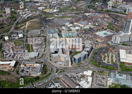 Luftbild von Süden Leeds, West Yorkshire, Großbritannien Stockfoto