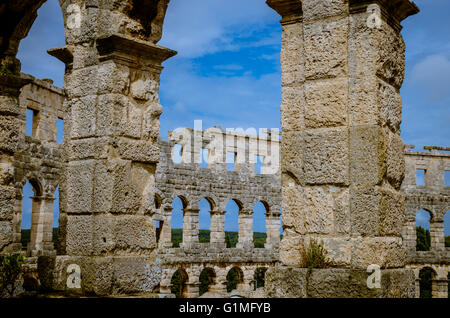 Römische Arena in Pula, Kroatien Stockfoto