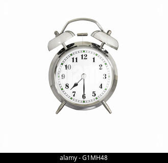 Traditionellen Wecker zeigt 07:30 Stockfoto
