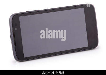 Smart Phone, isoliert auf weiss. Beiden Clipping-Pfad im Inneren getrennt für PDA und Bildschirm. Stockfoto