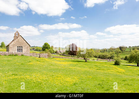 St. Oswald Kirche am Widford in Windrush Tal, Oxfordshire, England, Großbritannien Stockfoto