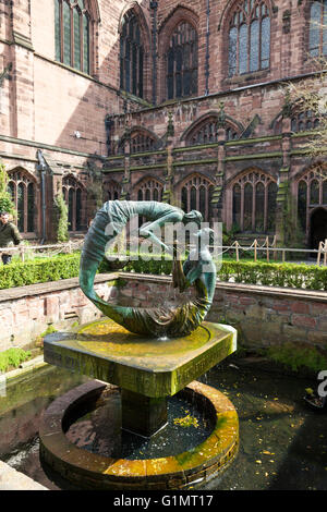 The Water of Life von Stephen Broadbent, Chester Cathedral, Chester, England, Großbritannien Stockfoto