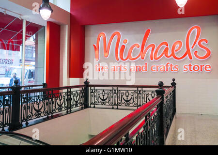 Michaels Arts And Crafts Store, NYC Stockfoto