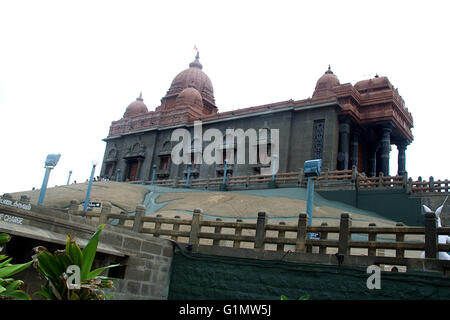 Vivekanand Fels Denkmal in Kanyakumari in Tamil Nadu, Indien, Asien Stockfoto